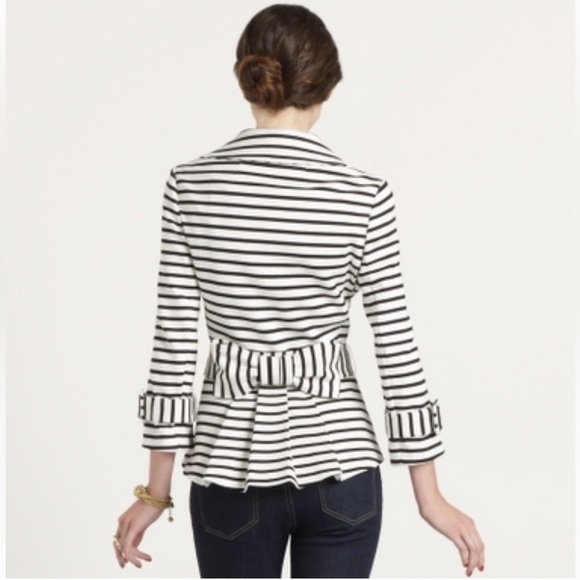 Kate Spade New York Start a New Chapter Stripped Jacket Large - Picture 1 of 8